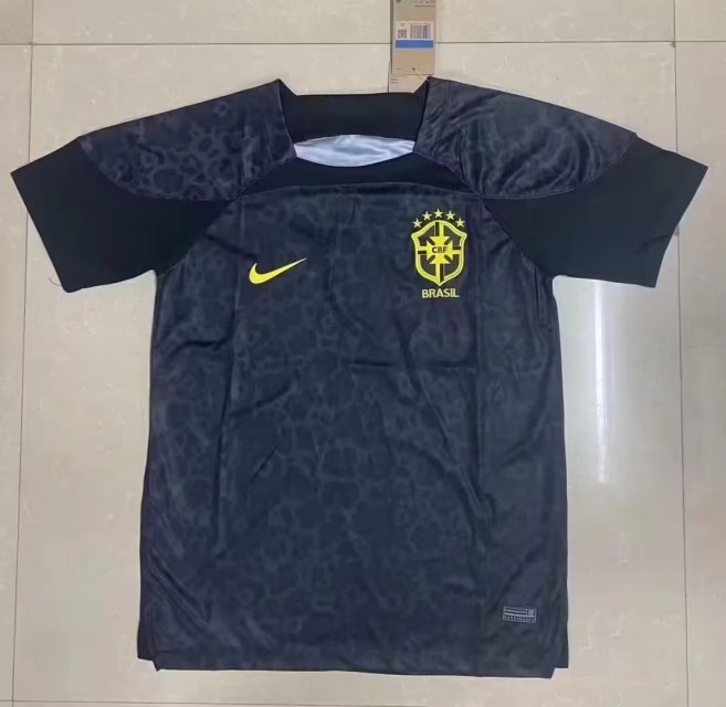 AAA Quality Brazil 2022 World Cup GK Black Soccer Jersey